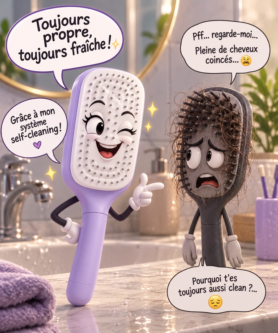 Brosse Auto-nettoyante